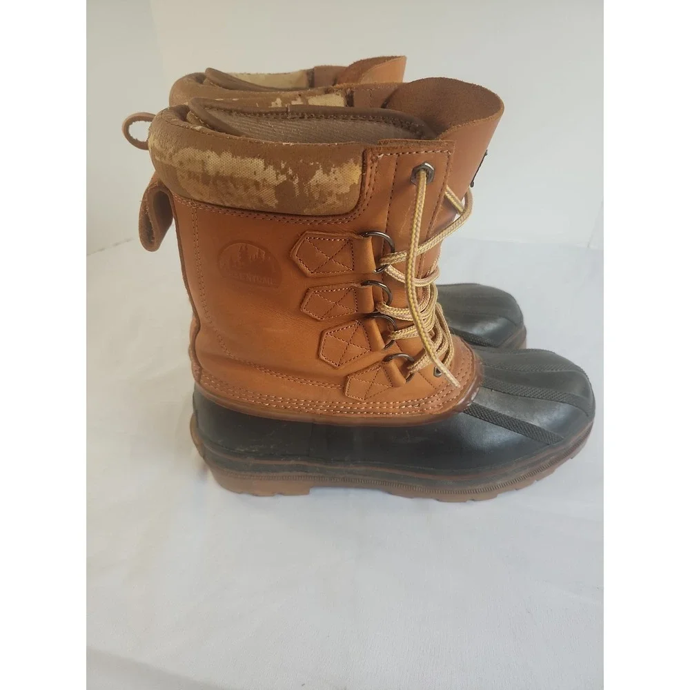Vintage Lake'n Trail Mens Duck Boots Size 10 Mud Boots Insulated Pull Out Liner